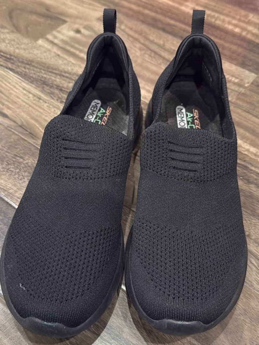 Skechers Black Slip-On Knit Walkers for Men